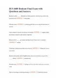 BUS 6600 Bookout Final Exam with Questions and Answers