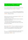 BUS 6600 Module 3 Chapters 11 and 12 Exam with Questions and Answers