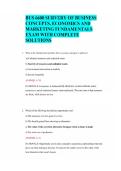 BUS 6600 SURVERY OF BUSINESS CONCEPTS&comma; ECONOMICS AND MARKETING FUNDAMENTALS EXAM WITH COMPLETE SOLUTIONS