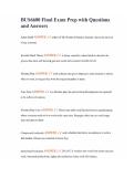 BUS6600 Final Exam Prep with Questions and Answers