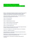 SCCJA BLE PRE-ACADEMY CUMULATIVE STUDY GUIDE &ndash; NOTES QUESTIONS AND ANSWERS &vert; ACCURATE