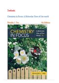 Test bank for Chemistry in Focus&colon; A Molecular View of Our World 7th Edition by Nivaldo J&period; Tro&comma; All Chapters&comma; Complete Guide A&plus;&vert;Latest 2026&period;