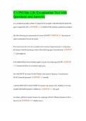 CA PSI Site Life Examination Test with Questions and Answers