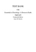 Test Bank &ndash; Essentials of Sociology&colon; A Down-to-Earth Approach 14th Edition &ndash; James M&period; Henslin