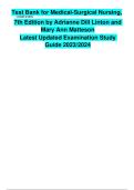 Test Bank for Medical-Surgical Nursing&comma; 7th Edition by Adrianne Dill Linton and Mary Ann Matteson