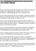 VATI COMPREHENSIVE PREDICTOR EXAM 2025&sol;2026 WITH 100&percnt; CORRECT ANSWERS