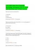 CAL FIRE Basic Fire Protection Knowledge Assessment FAE FC Exam with Questions and Verified Answers