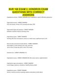 NUR 160 Exam 2&comma; HONDROS EXAM QUESTIONS WITH CORRECT ANSWERS