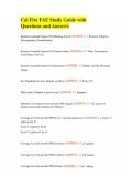 Cal Fire FAE Study Guide with Questions and Answers