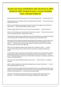 Breast Care Nurse Certification with all Correct & 100&percnt; Verified & 100&percnt; Verified Answers &vert;Actual Complete Exam &vert;Already Graded A&plus;