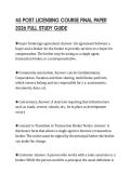 45 POST LICENSING COURSE FINAL PAPER 2026 FULL STUDY GUIDE