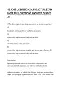 45 POST LICENSING COURSE ACTUAL EXAM PAPER 2026 QUESTIONS ANSWERS GRADED A&plus;