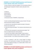 NURSING 10 ATI EXIT EXAM Questions and Answers  Latest Update 2026&sol;2027 Graded A&plus;