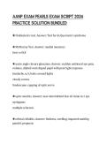 AANP EXAM PEARLS EXAM SCRIPT 2026 PRACTICE SOLUTION BUNDLED