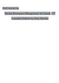 Test Bank &ndash; Human Resources Management in Canada 15th Canadian Edition &ndash; Gary Dessler