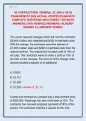 VA CONTRACTORS&colon; GENERAL &lpar;CLASS A OR B&rpar;  EXAM NEWEST 2026 ACTUAL VERIFIED EXAM WITH  COMPLETE QUESTIONS AND CORRECT DETAILED  ANSWERS &lpar;100&percnt; VERIFIED ANSWERS&rpar; &vert;ALREADY  GRADED A&plus;&vert; &vert;&vert;NEWEST EXAM&excl;&excl;&vert;&vert;