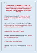NUR 425 FINAL EXAM NEWEST 2026 ACTUAL  VERIFIED EXAM WITH COMPLETE QUESTIONS AND  CORRECT DETAILED ANSWERS &lpar;100&percnt; VERIFIED  ANSWERS&rpar; &vert;ALREADY GRADED A&plus;&vert; &vert;&vert;NEWEST  EXAM&excl;&excl;&vert;&vert;