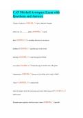 CAP Mitchell Aerospace Exam with Questions and Answers