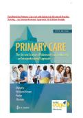 Test Bank for Primary Care Art and Science of Advanced Practice Nursing &ndash; An Interprofessional Approach 5th Edition Dunphy