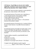 COT Review- Visual Fields &lpar;A review for the Certified Ophthalmic Technician &lpar;COT&rpar; exam focusing on the visual fields portion&rpar; Questions With Complete Solutions