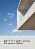 HLT3701 Supplementary Exam  Due 28 January 2026  - Distinction Guaranteed  &lowbar;UNISA