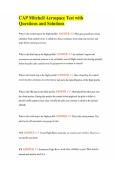 CAP Mitchell Aerospace Test with Questions and Solutions