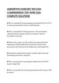 AMMUNITION HANDLERS 108 EXAM COMPREHENSIVE TEST PAPER 2026 COMPLETE SOLUTIONS