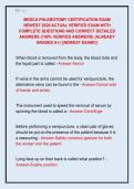 MEDCA PHLEBOTOMY CERTIFICATION EXAM  NEWEST 2026 ACTUAL VERIFIED EXAM WITH  COMPLETE QUESTIONS AND CORRECT DETAILED  ANSWERS &lpar;100&percnt; VERIFIED ANSWERS&rpar; &vert;ALREADY  GRADED A&plus;&vert; &vert;&vert;NEWEST EXAM&excl;&excl;&vert;&vert; 