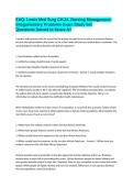 EAQ- Lewis Med Surg CH&period;24&comma; Nursing Management&colon; Integumentary Problems Exam Study Set Questions Solved to Score A&plus;