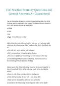 CLC Practice Exam &num;7 &ndash; 2026&sol;2027 &vert; Practice Questions with Correct Answers &vert; A&plus; Guaranteed