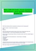 WGU C208 OA Exam &vert; Actual Questions and Answers Latest Updated 2026&sol;2027 &lpar;Graded A&plus;&rpar;