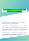 WGU C208 Module Tests Exam With 100&percnt; Correct Answers 2026&sol;2027