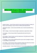 WGU C208 Exam 2 With 100&percnt; Correct Answers 2025&sol;2026