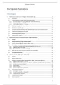Nederlandse samenvatting European Societies 2024-2025 &lpar;14&sol;20 ZIT1&rpar;