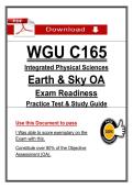 WGU C165 Earth & Sky OA &lpar;2026&sol;2027&rpar; &lpar;PDF&rpar; &vert; Integrated Physical Sciences &vert; WGU