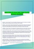 WGU C838 V2 Exam With 100&percnt; Correct Answers 2026&sol;2027