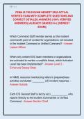 FEMA IS 700&period;B EXAM NEWEST 2026 ACTUAL  VERIFIED EXAM WITH COMPLETE QUESTIONS AND  CORRECT DETAILED ANSWERS &lpar;100&percnt; VERIFIED  ANSWERS&rpar; &vert;ALREADY GRADED A&plus;&vert; &vert;&vert;NEWEST  EXAM&vert;&vert;