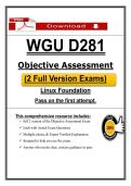 WGU D281 Linux Foundation OA &lpar;2026&sol;2027&rpar; &lpar;PDF&rpar; &vert; Linux Essentials &vert; WGU