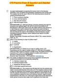 CTS Practice Exam B Question and Detailed Answers