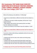  CDL Combination TEST BANK EXAM COMPLETE  QUESTIONS WITH DETAILED VERIFIED ANSWERS  &lpar;100&percnt; CORRECT ANSWERS&rpar; ALREADY GRADED  A&plus;San Juan College &vert;&vert;CDLT 146