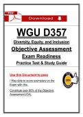 WGU D357 Diversity&comma; Equity & Inclusion Study Guide &lpar;2026&sol;2027&rpar; &vert; OA Exam Prep