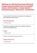 USPS Exam 421 2024 Most Recent Exam 2026 Actual  Complete Real Exam Questions And Correct Detailed  Answers &lpar;Verified Answers&rpar; &vert; Already Graded A&plus; &vert;  Guaranteed Success&excl;&excl; &vert; Newest Exam &vert; Just Real Exam