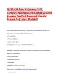 NURS 497 Exam &num;3 Newest 2026 Complete Questions and Correct Detailed Answers &lpar;Verified Answers&rpar; &vert;Already Graded A&plus;&vert;&vert; Latest Update&excl;&excl;