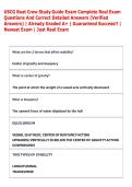 USCG Boat Crew Study Guide Exam Complete Real Exam  Questions And Correct Detailed Answers &lpar;Verified  Answers&rpar; &vert; Already Graded A&plus; &vert; Guaranteed Success&excl;&excl; &vert;  Newest Exam &vert; Just Real Exam  
