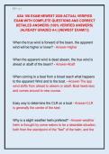 ASA 106 EXAM NEWEST 2026 ACTUAL VERIFIED  EXAM WITH COMPLETE QUESTIONS AND CORRECT  DETAILED ANSWERS &lpar;100&percnt; VERIFIED ANSWERS&rpar;  &vert;ALREADY GRADED A&plus;&vert; &vert;&vert;NEWEST EXAM&excl;&excl;&excl;&vert;&vert; 