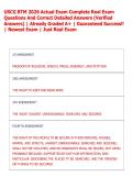 USCG BTM 2026 Actual Exam Complete Real Exam  Questions And Correct Detailed Answers &lpar;Verified  Answers&rpar; &vert; Already Graded A&plus; &vert; Guaranteed Success&excl;&excl;  &vert; Newest Exam &vert; Just Real Exam 