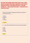 BTM 200 TEST BANK EXAM 2026-2027 Exam 2026  Actual Complete Real Exam Questions And Correct  Detailed Answers &lpar;Verified Answers&rpar; &vert; Already  Graded A&plus; &vert; Guaranteed Success&excl;&excl; &vert; Newest Exam &vert;  Just Real Exam