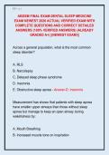 ABDSM FINAL EXAM-DENTAL SLEEP MEDICINE  EXAM NEWEST 2026 ACTUAL VERIFIED EXAM WITH  COMPLETE QUESTIONS AND CORRECT DETAILED  ANSWERS &lpar;100&percnt; VERIFIED ANSWERS&rpar; &vert;ALREADY  GRADED A&plus;&vert; &vert;&vert;NEWEST EXAM&excl;&vert;&vert; 