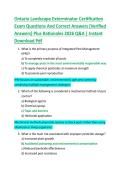 Ontario Landscape Exterminator Certification  Exam Questions And Correct Answers &lpar;Verified  Answers&rpar; Plus Rationales 2026 Q&A &vert; Instant  Download Pdf 