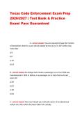 Texas Code Enforcement Exam Prep 2026&sol;2027 &vert; Test Bank & Practice Exam&sol; Pass Guaranteed